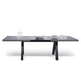 Paris Prix - Temahome - Table De Repas Extensible apex 200-250cm Béton & Noir Mat