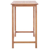 Festnight Table de Bar de Jardin Table de Jardin en Bois Table Extérieur Table de Salle à Manger Table de Terrasse 120 x 65 x 110 cm