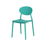 MEGA lot de 4 chaises en PP empilable 48x48x81cm VERT