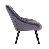 Lot de 2 fauteuils Danios Velours Gris
