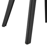 [en.casa] Set de 2 Chaises Design Chaise de Cuisine Chaise de Salle à Manger Plastique Noir 83 x 54 x 48 cm