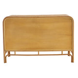 Miliboo & Stéphane Plaza Commode Vintage en rotin 3 tiroirs L120 cm Galon