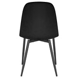 Lestarain Chaises de Salle à Manger, Chaise Salon, Chaise Scandinave, Chaise de Cuisine en Velours avec Pieds en métal, Assise Rembourré, Nior LCNI109004-2