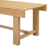 Outsunny Banc de Jardin 2 Places Style Rural Chic Assise à Lattes dim. 110L x 38l x 35H cm Bois de Sapin pré-huilé