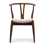 VS Venta-stock Pack 2 chaises Rustic, Couleur Noyer, Bois Massif, 55 cm (Longueur) 54,5 cm (Profondeur) 76 cm (Hauteur)