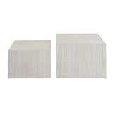 Miliboo Tables Basses gigognes Design Effet travertin (Lot de 2) Calla