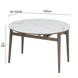 Table à manger Table de salle à manger en pierre de verre de la dalle de roche Table à manger en pierre Moderne Ménage Ménage petit appartement Table carrée télescopique à table ronde Table à manger d