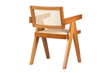 Adda Home Chaise, Bois d'orme/rotin, Marron, 56X61X84 CM