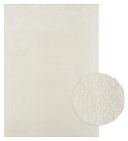 the carpet Relax Tapis Moderne à Poils Courts et Moelleux, Dessous antidérapant, Lavable à 30 degrés, Super Doux, Aspect Fourrure, crème, 200 x 290 cm