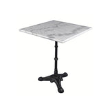 Vadecompras Table carrée en marbre 60 x 60 cm