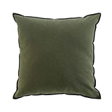 COUSSIN DEHOUSSABLE SURJET 50 x 50 CM COTON RECYCLE UNI MISTRALINE KAKI