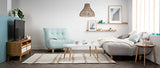 Miliboo Canapé Convertible scandinave Gris et chêne Yumi