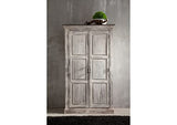Armoire - Bois Massif de manguier ciré (Blanc Antique) - Style Campagne Chic - Castle Antik #221