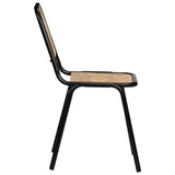 vidaXL 2X Bois de Manguier Chaise de Salle à Manger Chaise à Manger Cuisine
