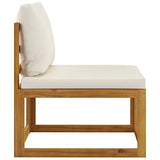 vidaXL Mobilier de Jardin 5 pcs avec Coussins Salon de Jardin Mobilier de Terrasse Meuble d'Extérieur Mobilier de Patio Bois d'Acacia Solide