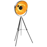 Festnight Lampadaire sur Pied pour Salon, Chambre ou Bureau E27 Noir et doré 51 cm