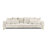 Maison Aubertin Canapé Tissu Droit Beige Altamo - 4 Places