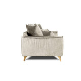 Maison Aubertin Canapé Tissu Droit Beige Altamo - 4 Places