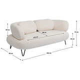 Kare Design Canapé Peppo 2 Places Blanc 182 cm