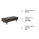 vidaXL Bois Massif Table Basse Coffre de Rangement Banc d'Entrée Couloir