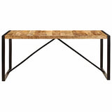 vidaXL Table de Salle à Manger Table à Dîner Table de Repas Meuble de Salle à Manger Cuisine Maison Intérieur Bois de Récupération Massif 180 cm