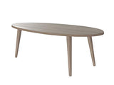 Marque Amazon - Movian - Table basse ovale Adour Modern, 55 x 110 x 39, Effet Chêne