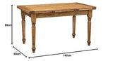 Biscottini Table à Manger Extensible 140x80x80 cm Made in Italy - Table Salle à Manger Extensible en Bois Massif - Table Bois Salle a Manger