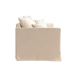 Miliboo Canapé déhoussable 3 Places en Tissu écru Fever