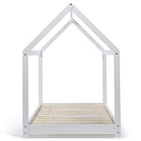 IDMarket - Lit cabane 90x190 cm Neel Blanc