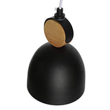 Chrasy E27 Moderne Metal Suspensions Luminaire Sphérique Plafonnier Lustre Industriel en Métal Plafonnier Lustre Plafonnier Lampe LED (Noir)