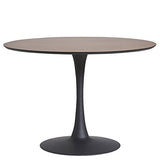 ambiato Oda Table de salle à manger Blanc noyer 110 cm