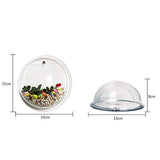Cosanter Transparent Pots de Fleur en Acrylique Créatif Pots à Suspendre Multifonctions Aquarium pour Plantes Fleurs Poisson