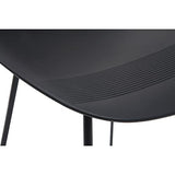 Miliboo Tabourets de Bar Design Noirs H65 cm (Lot de 2) Ella