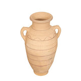 Biscottini Vase en terre cuite du sahara 50 x 24 x 30 cm | grands pots en terre cuite à la main | Anphore de jardin décoratif et fonctionnels