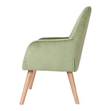 Prague Fauteuil en Velours Vert