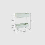 LFOZ Support À Plantes pour Plantes en Métal À 2 Niveaux, Intérieur/Extérieur, avec Porte-bac Design Garden & Home (Color : Dark Green)