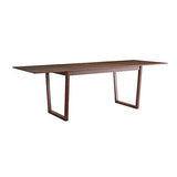 Miliboo Table à Manger Extensible rectangulaire en Bois foncé Noyer L160-240 cm LAHO