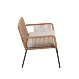 Kave Home - Canapé 2 Places Samanta en Corde Maron 133 cm