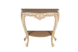Biscottini Console Baroque 87x33x87 cm Made in Italy | Console Chambre | Table Console Bois