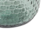 Vase Dame-Jeanne à reliefs en Verre recyclé 12L - H.42 cm - Jerzy - Vert d'eau