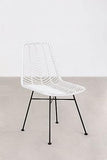 SKLUM Chaise en Rotin Synthétique Gouda Colors Blanc Noir