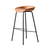 FIONAT Tabouret de Bar 65Cm Faux Cuir Tabourets de Bar Cadre en Métal avec Repose-Pieds Et Dossier Sièges Confortables Modernes, Comptoir de Bar À La Maison Détendu, Jaune