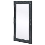 Tidyard Miroir Mural Magnifique pour Salle de Bain/Dressing Style Baroque Noir 100 X 50 cm