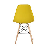 Lot de 4 chaises au Design Moderne de Style scandinave, Lia par MCC (Jaune)
