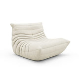 1inchome Togo Chauffeuse 1 Place, Lazy Floor Canapé en Velours Daim Doux Chaise Longue Accent Pouf Canapé pour Salon Chaise d'angle Chambre Salon Bureau (Blanc)