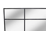 Direkte Import Miroir sur Pied en métal Noir/Argent - Miroir Long rectangulaire [220 x 110 x 3cm] | Design Danois | Miroir de Chambre sur Pied | Vertical et Horizontal