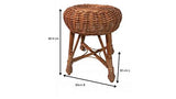 Rattan im Trend Tabouret en rotin pour enfant Marron naturel