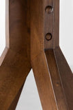 SKLUM Table à Manger Ronde en Bois (Ø100 cm) Sekiz Bois Foncé