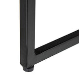 Lola Home Table Basse Ronde en métal et marbre Noir Ø 70x32 cm