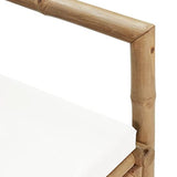vidaXL Banc de Jardin avec Coussins Meuble d'Extérieur Banc de Patio Meuble de Jardin Banc de Terrasse Banc d'Arrière-Cour 115 cm Bambou